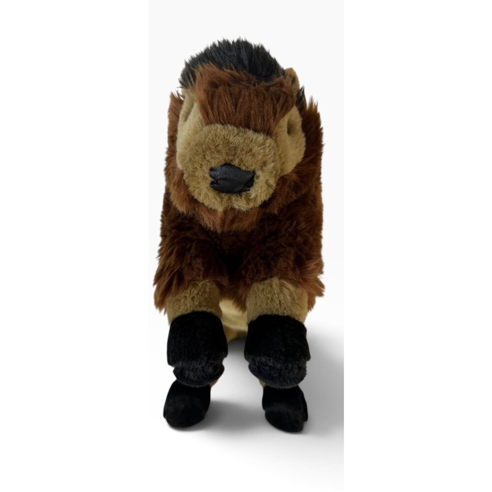 Jaag Buffalo Bison Plush Stuffed Animal Standing Soft 8in Toy